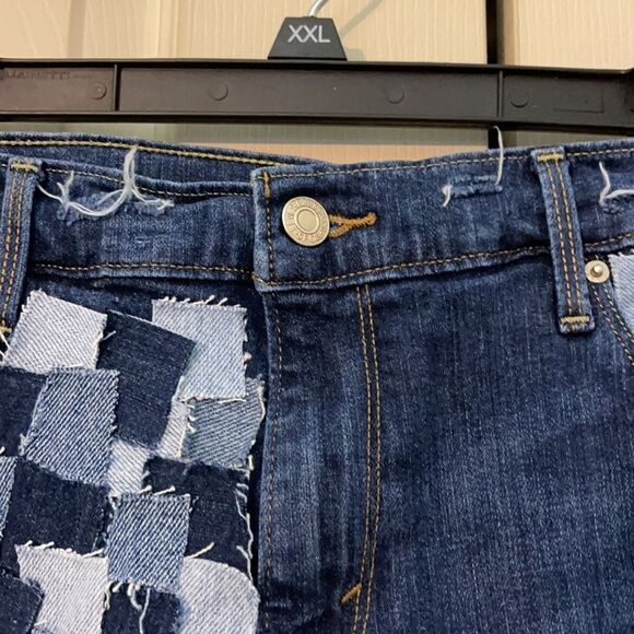 Levi's Patchwork Upcycled Cutoff Shorts W31 - Picture 4 of 16